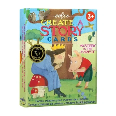 Eeboo Mystery In The Forest Create A Story Pre-literacy Cards Interactive Toy In Transparent