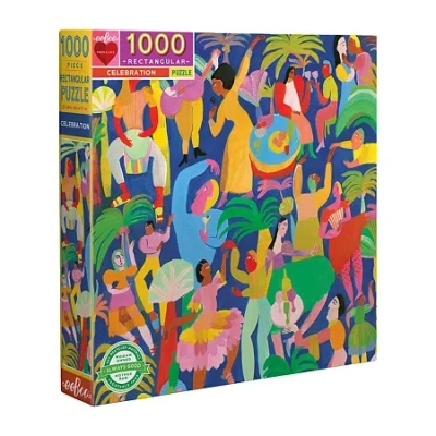 Eeboo Piece And Love Celebration 1000 Piece Rectangular Adult Jigsaw 1000-pc. Puzzle In Transparent