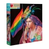Eeboo Piece And Love Liberty Rainbow 1000 Piece Square Adult Jigsaw 1000-pc. Puzzle In Transparent