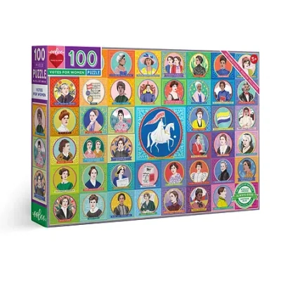 Eeboo Votes For Women 100 Piece 100-pc. Puzzle In Transparent