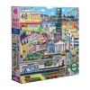 Eeboo Within The City 48 Piece Giant Floor Jigsaw 30" X 24" 48-pc. Puzzle In Multi