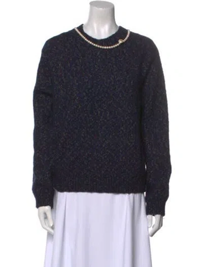 Pre-owned Eenk Crew Neck Sweater In Blue