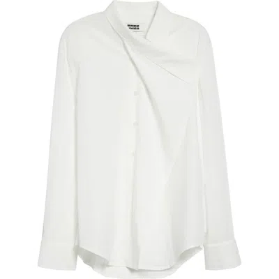 Eenk Multi-way Cotton Shirt In White