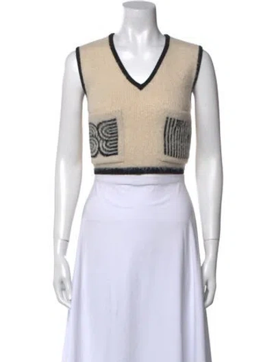 Pre-owned Eenk Nylon Graphic Print Sweater W/ Tags In Black