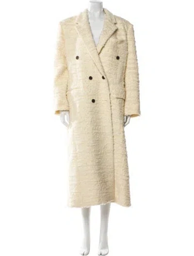 Pre-owned Eenk Peacoat In Yellow