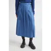 Eenk Pleated Long Skirt In Multi