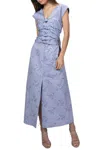 Eenk Silhouette Dress In Light Blue