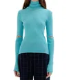 Eenk Solly Ribbed Knit Pullover In Sky Blue