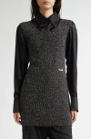 Eenk Tunic Sweater Vest In Black