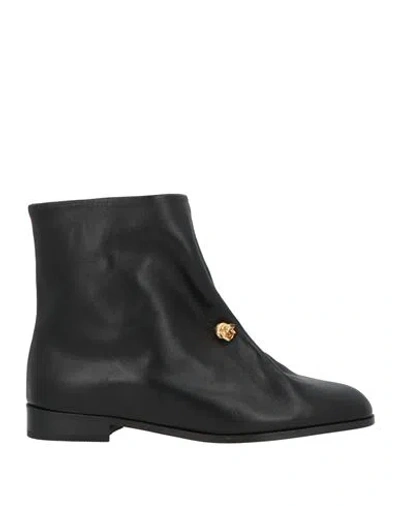 Eenk Woman Ankle Boots Black Size 8 Leather
