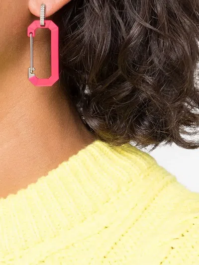 Eéra 18k White Gold Chiara Big Diamond Earring In Silver