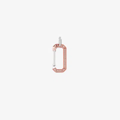 Eéra 18k White Gold Chiara Large Diamond Earring In Pink