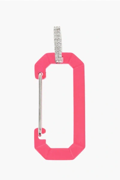 Eéra 18k White Gold Chiara Single Earring With Snap Hook