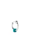 Eéra 18k White Gold Mini Hoop Earring In Silver