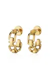 Eéra 18k Yellow Gold Reine Hoops Earring