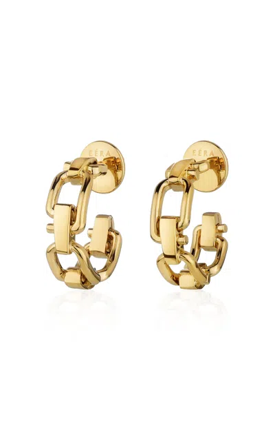 Eéra 18k Yellow Gold Reine Hoops Earring