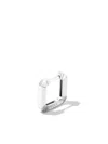 Eéra 18kt White Gold Mini Square Hoop Earring In Silber