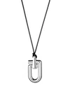Eéra 925 Silver Mega Reine Necklace With Charm In Silver