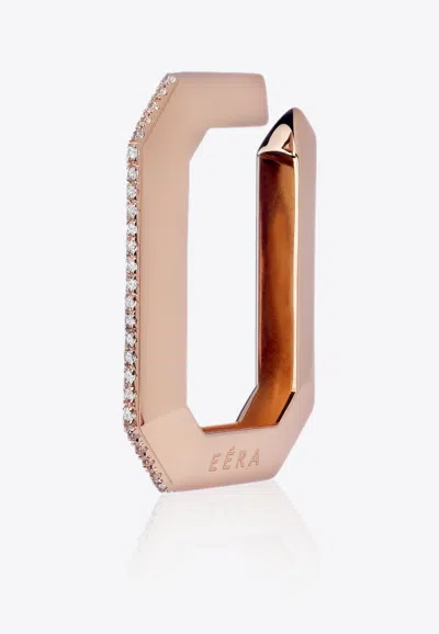 Eéra Big Sabrina Single Ear-cuff In 18k Rose Gold With Diamonds