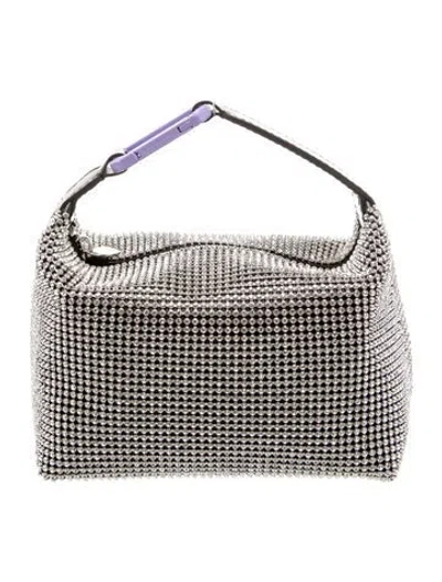 Pre-owned Eéra Crystal Top Handle Bag Medium In Black