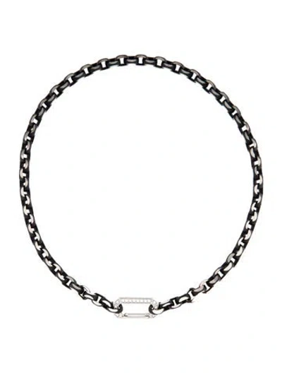 Pre-owned Eéra Diamond Black Lucy Choker Necklace, 14" In Multi