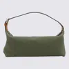 Eéra Eéra Green Canvas Long Moon Shoulder Bag