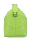 Eéra Eéra Green Leather Moon Top Handle Bag In Multicolor