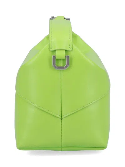 Eéra Eéra Green Leather Moon Top Handle Bag In Multicolor