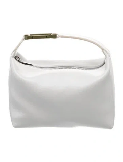 Pre-owned Eéra Leather Evening Bag In Clear/white