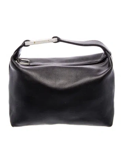 Pre-owned Eéra Leather Top Handle Bag In Black