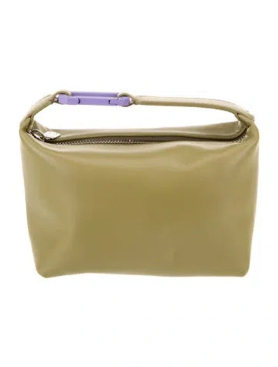 Pre-owned Eéra Leather Top Handle Bag In Green