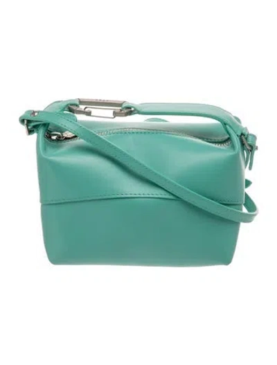Pre-owned Eéra Leather Top Handle Bag In Green