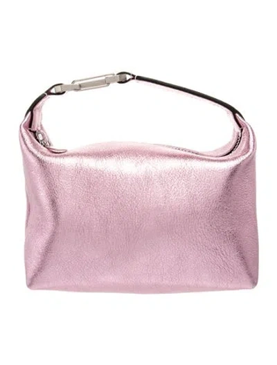 Pre-owned Eéra Leather Top Handle Bag Small In Metallic/pink