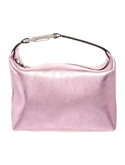 Pre-owned Eéra Leather Top Handle Bag Small In Pink