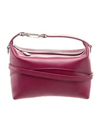 Pre-owned Eéra Leather Top Handle Bag W/ Tags In Burgundy