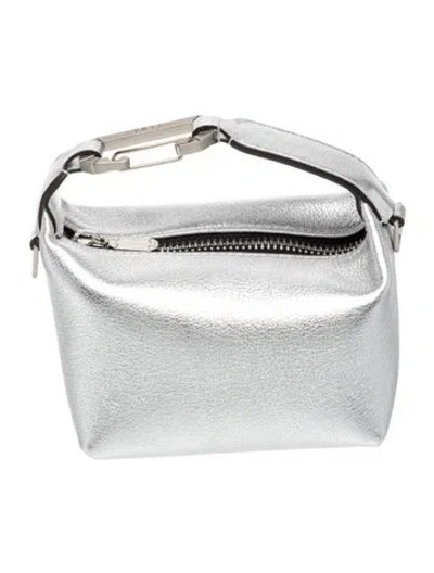 Pre-owned Eéra Leather Top Handle Bag W/ Tags In Metallic/silver