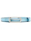 Eéra Logo-engraved Buckle Metallic Belt In Blau