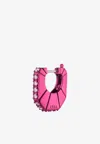 Eéra Marla Single Earring In 18-karat White Gold With Diamonds In Pink