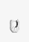 Eéra Marla Single Earring In 18-karat White Gold With Diamonds In Silver