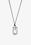 Eéra 925 Silver Mega Reine Necklace With Charm In Silver