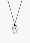 Eéra Mega Stone Pendant Necklace In Black