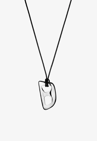 Eéra Mega Stone Pendant Necklace In Black