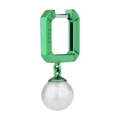 Eéra 18kt Mini Pearl Mono Earring In Green,pearl