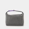 Eéra Eéra Moonbag Embellished Mesh Shoulder Bag In Silver