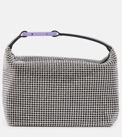 EÉRA EÉRA MOONBAG EMBELLISHED MESH SHOULDER BAG