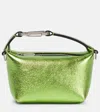 Eéra Eéra Moonbag Metallic Leather Clutch In Grün