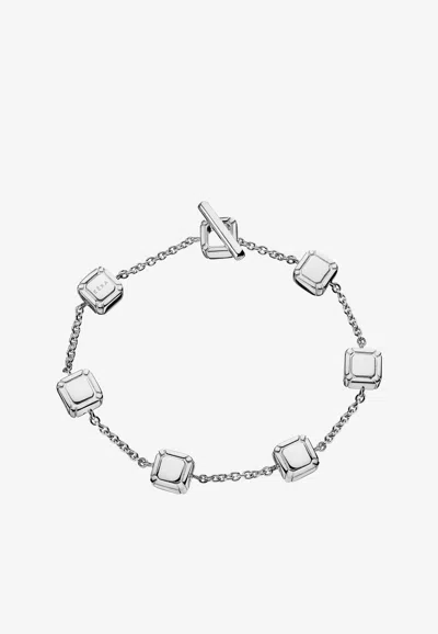 Eéra Ninety Chain Bracelet With Charms In Silver