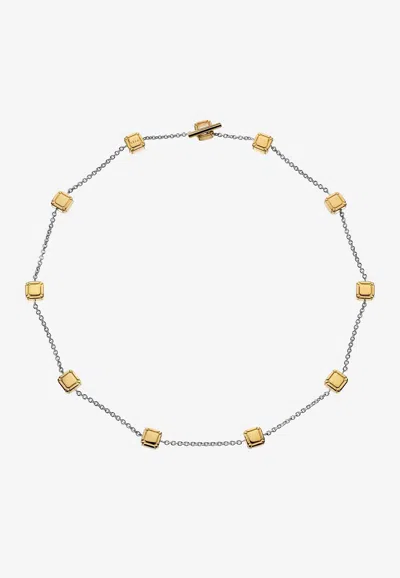 Eéra Ninety Chain Necklace With Charms In Multicolor
