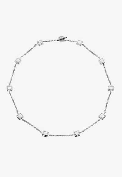 Eéra Ninety Chain Necklace With Charms In Silver