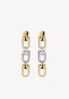 Eéra Reine Drop Earrings In 18-karat White And Yellow Gold With Diamonds In Gold